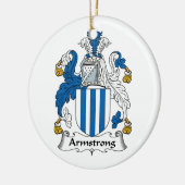 Armstrong-Familienwappen Keramik Ornament (Links)
