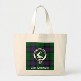 Armstrong Familienwappen & Tartan Tote Bag Jumbo Stoffbeutel
