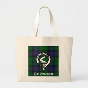 Armstrong Familienwappen & Tartan Tote Bag Jumbo Stoffbeutel
