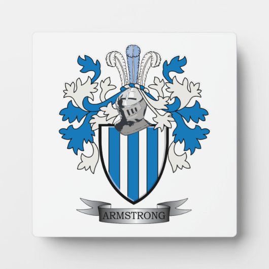 Armstrong-Familienwappen-Wappen Fotoplatte (Vorderseite)