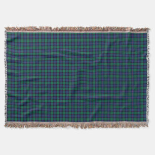 Armstrong Family Tartan Royal Blau und Grün Karier Decke