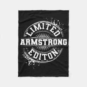 Armstrong Funny Familienname Tree Birthday Reuni Fleecedecke