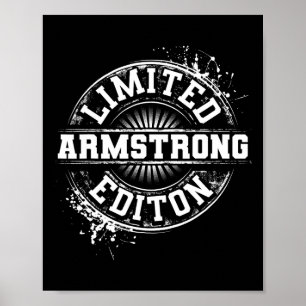 Armstrong Funny Familienname Tree Birthday Reuni Poster