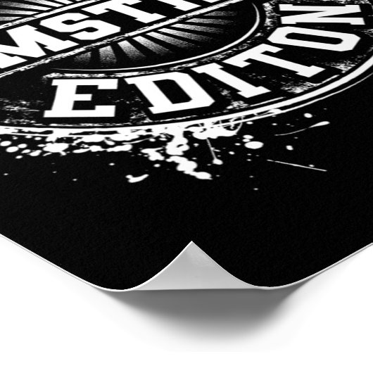 Armstrong Funny Surname Family Tree Birthday Reuni Poster (Ecke)