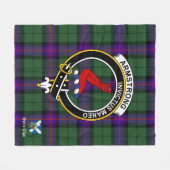 Armstrong Modernes Clan Abzeichen Tartan Kariert Fleecedecke (Vorderseite (Horizontal))