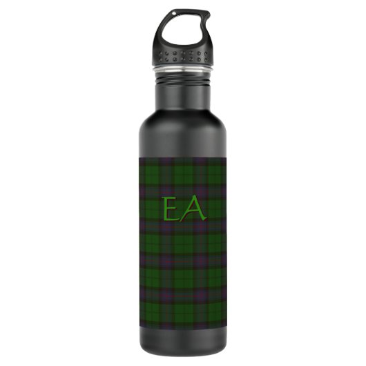 Armstrong Offizieller Clan Tartan mit Ihren Initia Edelstahlflasche (Vorderseite)
