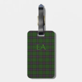Armstrong Offizieller Clan Tartan mit Ihren Initia Gepäckanhänger (Rückseite vertikal)