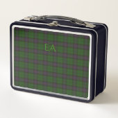 Armstrong Offizieller Clan Tartan mit Ihren Initia Metall Brotdose (Vorderseite)