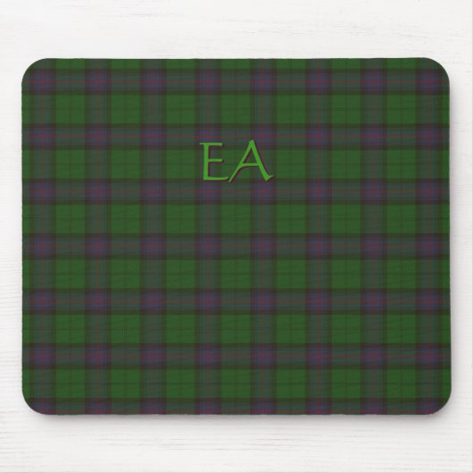 Armstrong Offizieller Clan Tartan mit Ihren Initia Mousepad (Vorne)