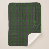 Armstrong Offizieller Clan Tartan mit Ihren Initia Sherpadecke (Vorderseite)