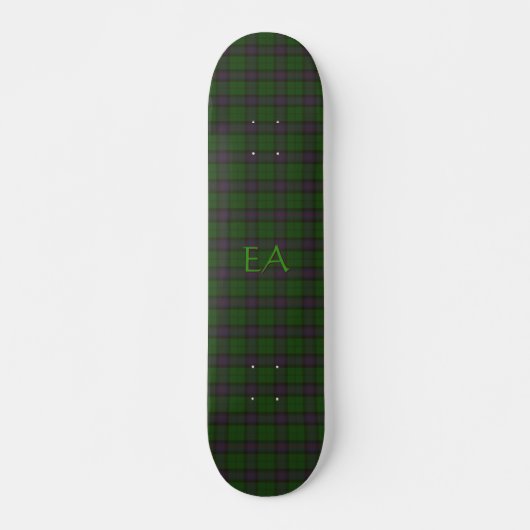 Armstrong Offizieller Clan Tartan mit Ihren Initia Skateboard (Vorne)