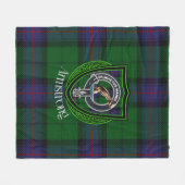 Armstrong-Schottischer-Clan-Tartan-Wappen Fleecedecke (Vorderseite (Horizontal))