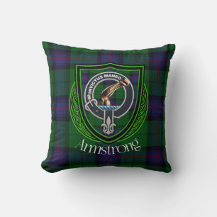 Armstrong-Schottischer-Clan-Tartan-Wappen Kissen