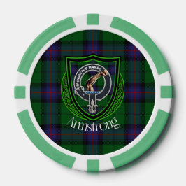 Armstrong-Schottischer-Clan-Tartan & -Wappen Pokerchips