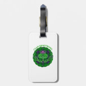 Armstrong Scottish Tartan Celtic Thistle Gepäckanhänger (Rückseite vertikal)
