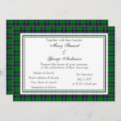 Armstrong Scottish Wedding Einladung (Vorne/Hinten)
