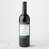 Armstrong Scottish Wedding Wine Label Weinetikett (Vorderseite)
