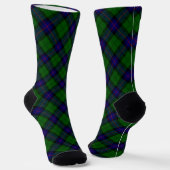 Armstrong-Tartan blau-grün kariert Socken (Gewinkelt)
