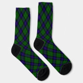 Armstrong-Tartan blau-grün kariert Socken (Rechts)