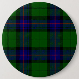 Armstrong Tartan blau und grün kariert Button