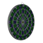 Armstrong Tartan blau und grün kariert Dartscheibe (Vorderseite Links)