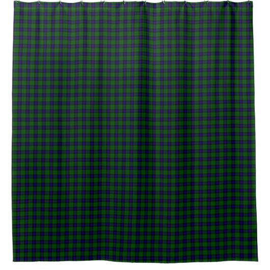 Armstrong Tartan blau und grün kariert Duschvorhang (Vorderseite)
