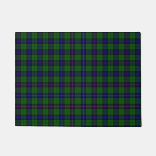 Armstrong Tartan blau und grün kariert Fußmatte (Vorderseite)