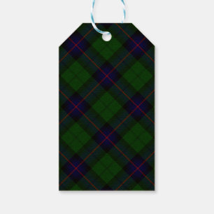 Armstrong Tartan blau und grün kariert Geschenkanhänger