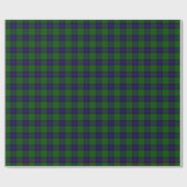 Armstrong Tartan blau und grün kariert Geschenkpapier (Flach)