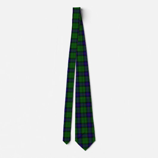 Armstrong Tartan blau und grün kariert Krawatte (Rückseite)