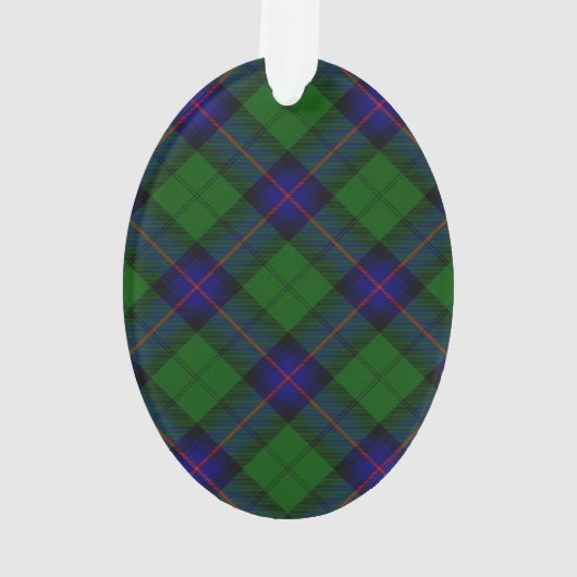 Armstrong Tartan blau und grün kariert Ornament (Rückseite)