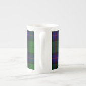 Armstrong Tartan blau und grün kariert Porzellantasse (Rückseite)