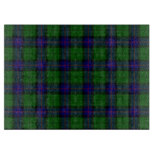 Armstrong Tartan blau und grün kariert Schneidebrett