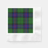Armstrong Tartan blau und grün kariert Serviette (Vorderseite)