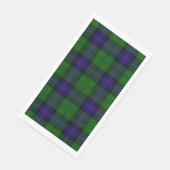 Armstrong Tartan blau und grün kariert Serviette (Ecke)