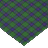 Armstrong Tartan blau und grün kariert Tischdecke (Schrägansicht)