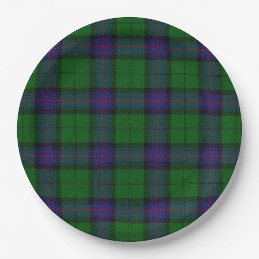 Armstrong Tartan Pappteller (Vorderseite)