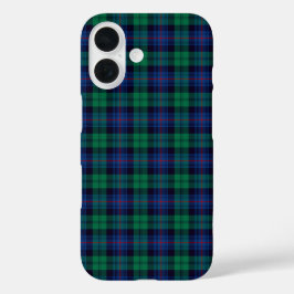 Armstrong Tartan Royal Blue und Green Kariert iPhone 16 Hülle