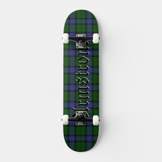 Armstrong Tartan Scottish Kariert Pattern Skateboard (Vorderseite)