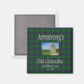 Armstrongs Old Gilnockie Coffee Co. Magnet (Vorderseite/Rückseite)