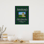 Armstrong's Old Gilnockie Coffee Co. Poster (Küche)
