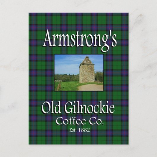 Armstrongs Old Gilnockie Coffee Co. Postkarte (Vorderseite)