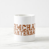 ArmStuhlQuarterback Football Typografie Kaffeetasse (Mittel)