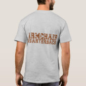ArmStuhlQuarterback Football Typografie T-Shirt (Rückseite)