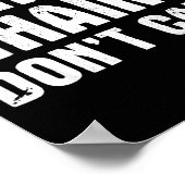 Armt Hair Don't Care - Funny Feminist Body Hair Qu Poster (Ecke)