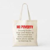 Armut ist die einzige Last - Armutsziffer Tragetasche (Rückseite)