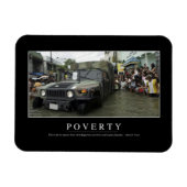 Armut: Zitat 1 Magnet (Horizontal)