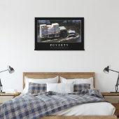 Armut: Zitat 2 Leinwanddruck (Insitu (Schlafzimmer))