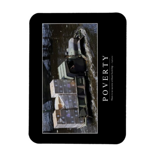 Armut: Zitat 2 Magnet (Vertikal)