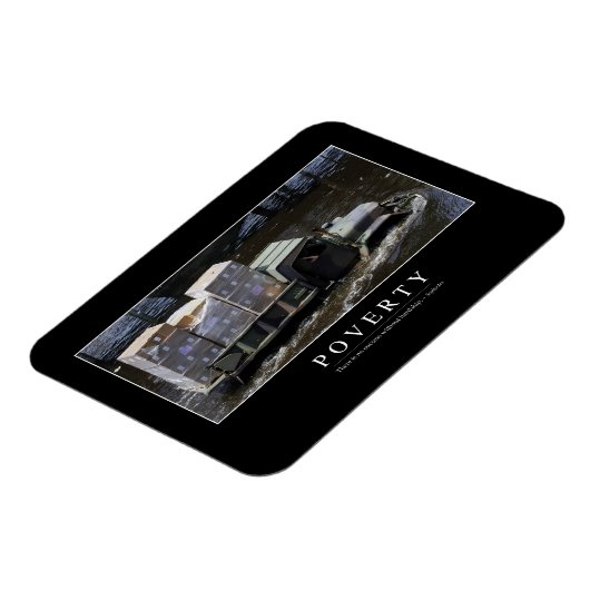 Armut: Zitat 2 Magnet (Linke Seite)